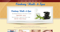 Desktop Screenshot of centurynailspa.com